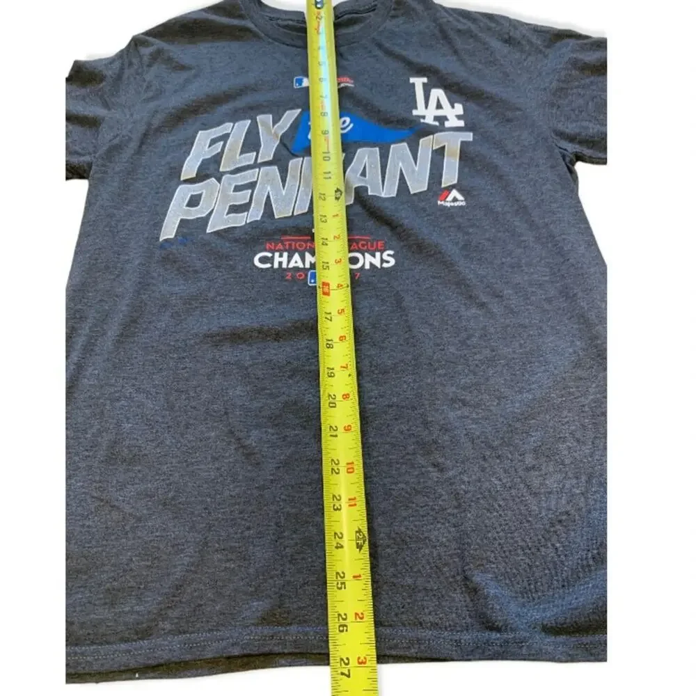 Majestic Los Angeles Dodgers Championship Womens TShirt Size Large